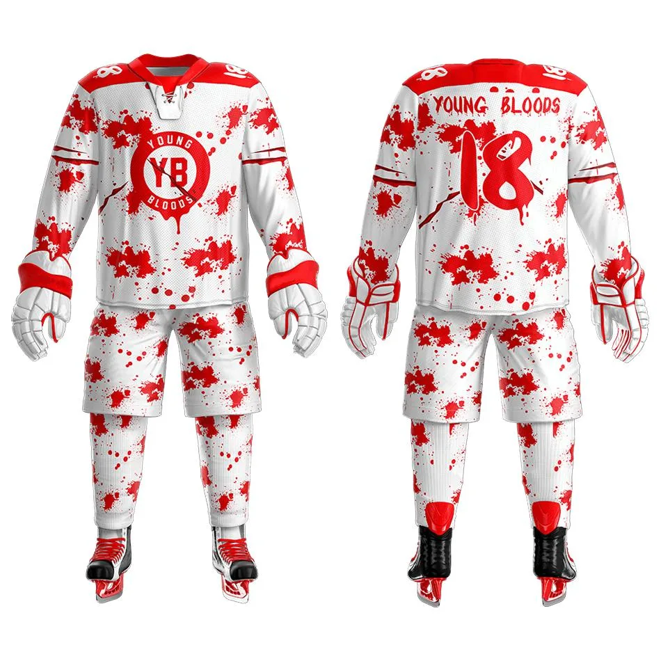 Cheap Custom High quality/High cost performance  League Ice Hockey Jerseys 100% Polyester Sublimation Reversible Goalie Hockey Jerseys