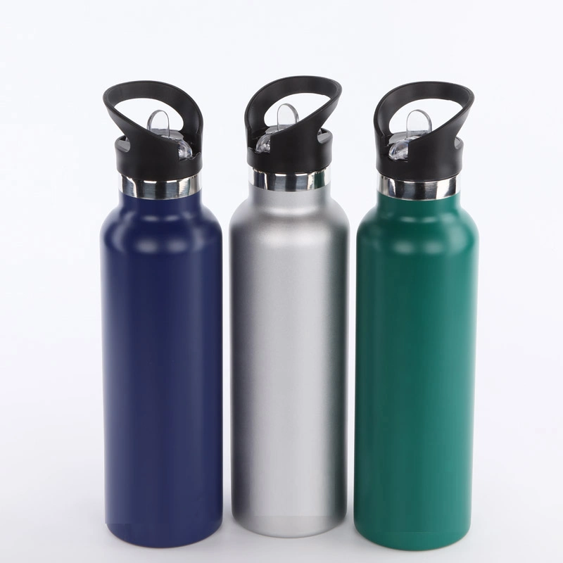 20oz Outdoor Sports Water Bottle Flask Stainless Steel Insulated Bottle Drink Flasks Leak-Proof