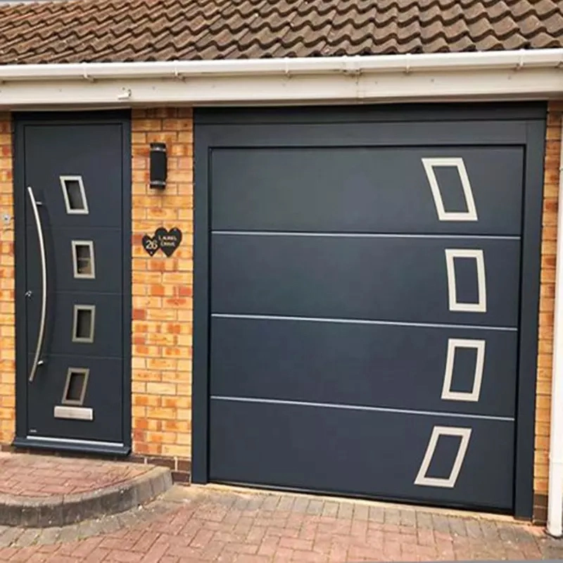 Aluminum Clear Frost Glass Panel Garage Doors Prices for Sale