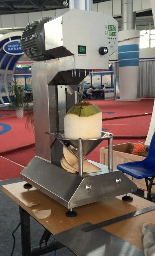 Máquina automática de despelado de peeling para eliminar la piel de coco verde