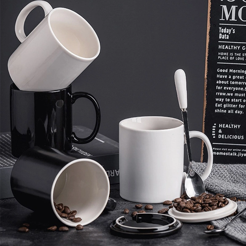 Tasse en céramique personnalisée avec votre logo Vaisselle Tasse légère/mate Pure tasse émaillée Ustensiles de cuisine Décoration avec motif de couleur personnalisée Logo et design personnalisés.