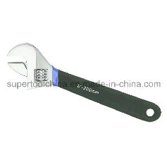 Quality Adjustable Wrenhes with 2 Color Dipped Handle (161300)