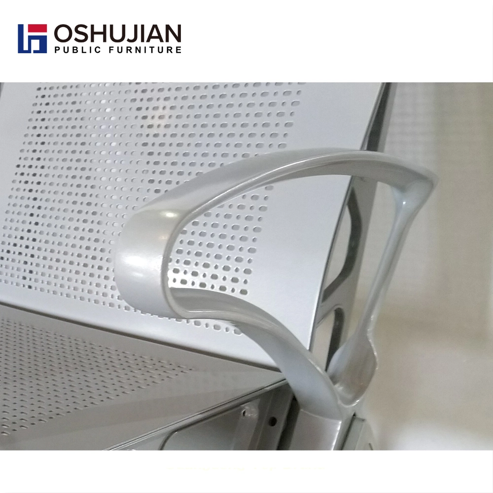 Foshan Manufacture Hospital Clinic Waiting Area 3 Seater Waiting Bench Chair