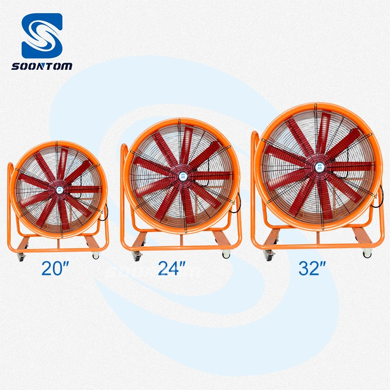 20inch~36inch Air Duct Ventilation Portable Ventilator Industrial Cooling Blower Axial Exhaust Fan