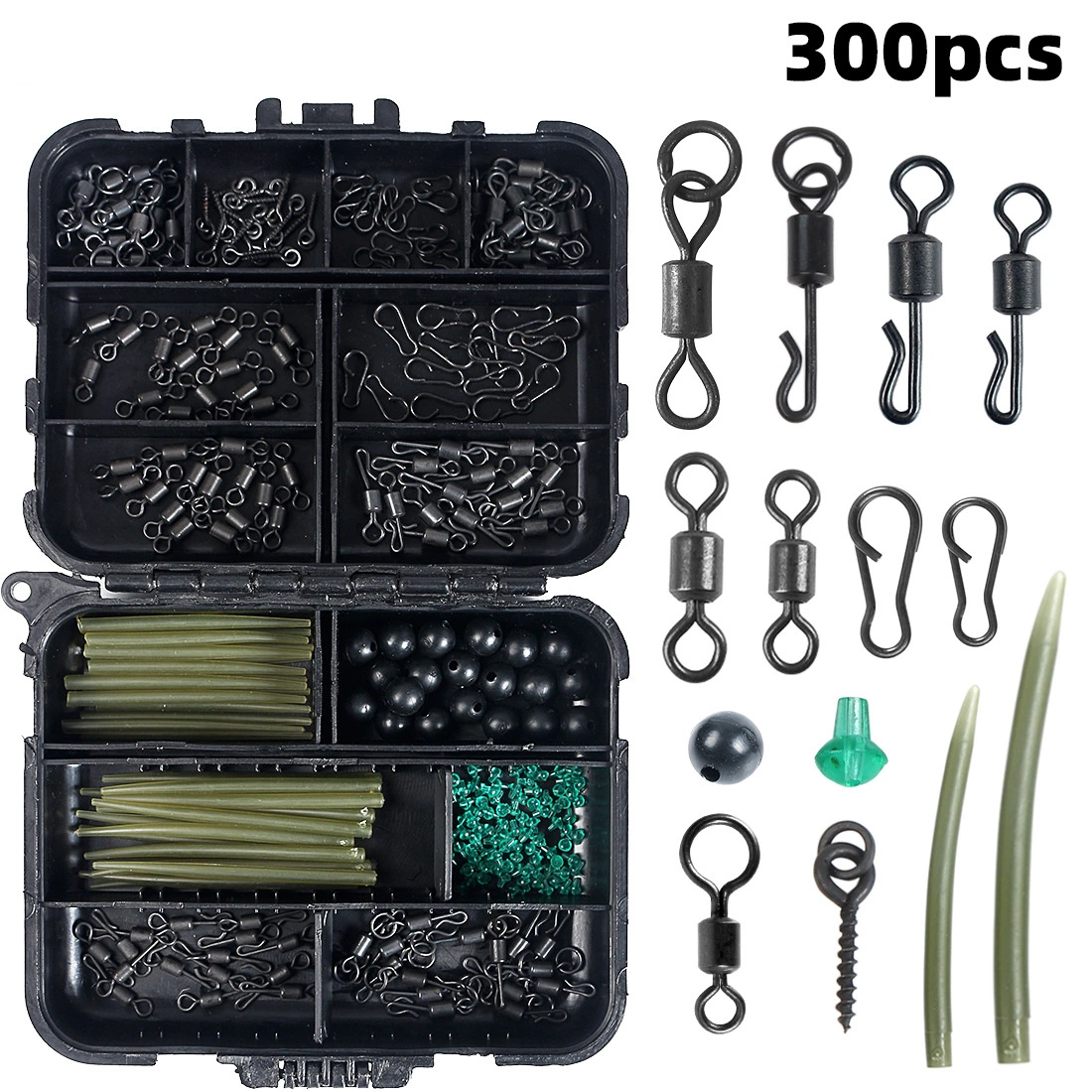 300PCS European Style Carp Fishing Accessories Tacke Set