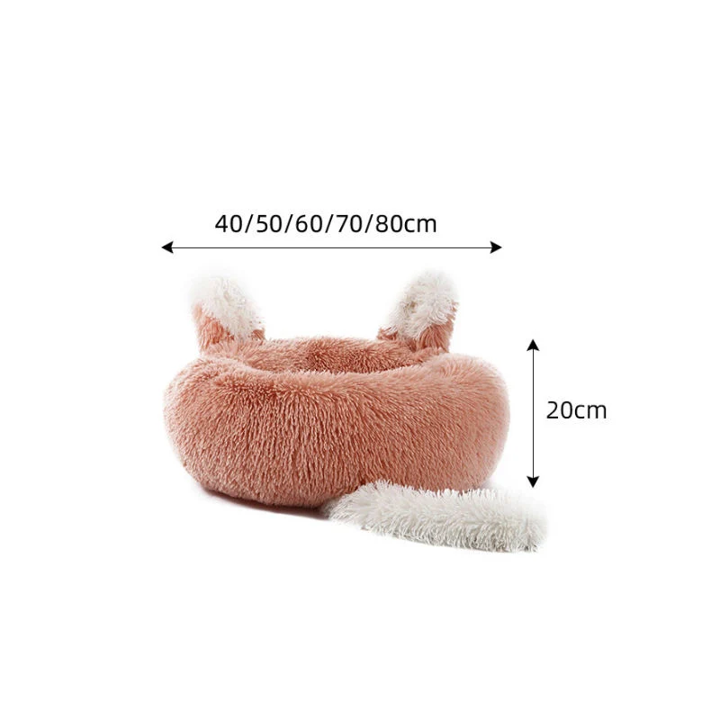 Cute Round Pet Sleeping Sofa Luxury Cute Cat Dog Bed