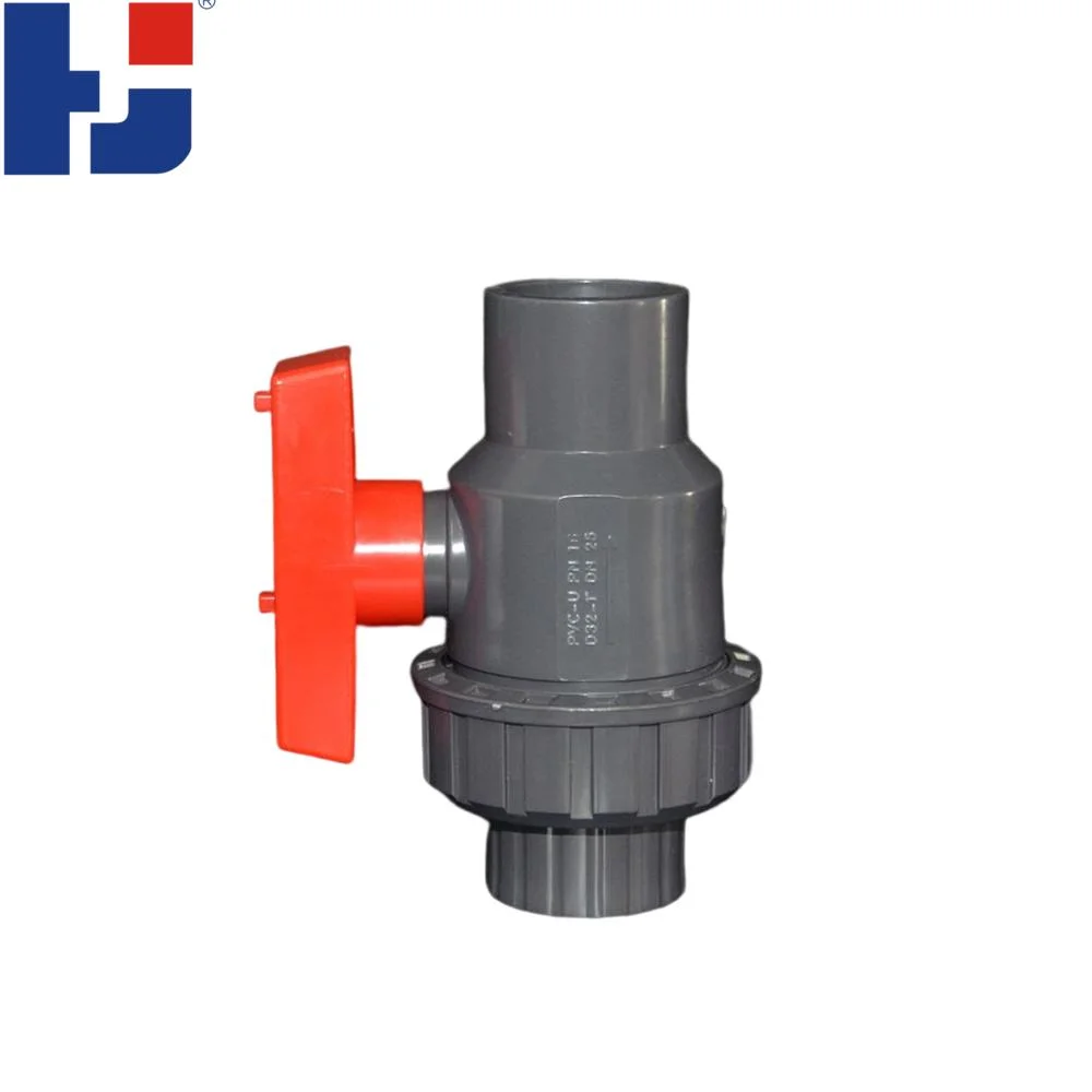 China Supplier High Quality Original Factory Export Plastic 1/2" to 4" UPVC Single Union Ball Valve