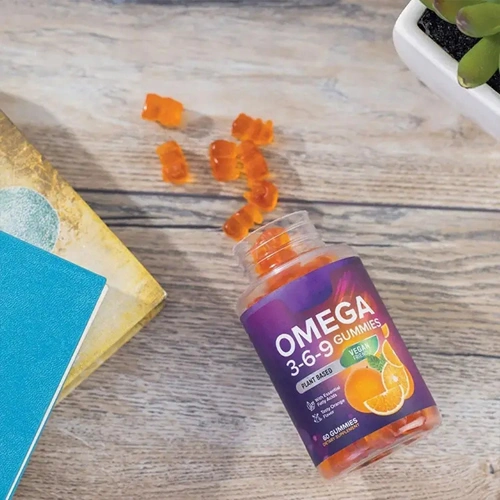 Cerebro los suplementos naturales de Omega 3 Aumentar el sistema inmunológico de aceite de algas Gummies DHA