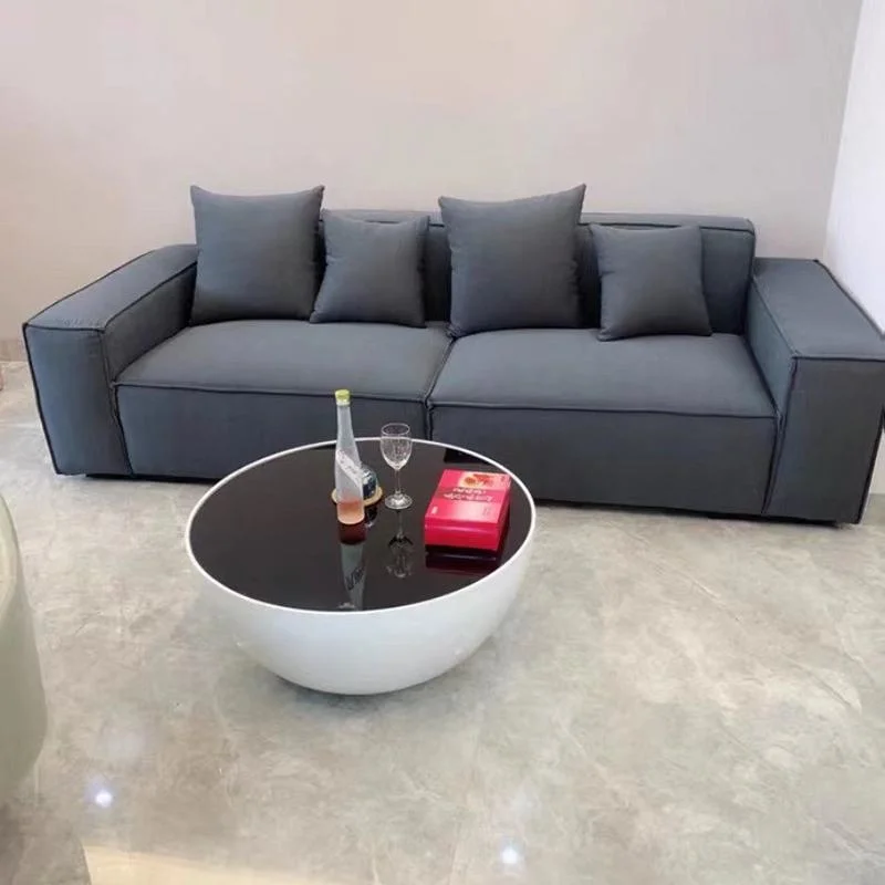 Zeitgenössische Europäische Italienische Stil Couch Home Wohnzimmer Möbel Hotel Sektional Leathaire Sofa