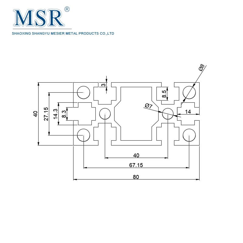 GB4080A for Exhibition Stands Factory Wholesale/Supplier Aluminum Extrusions Profiles