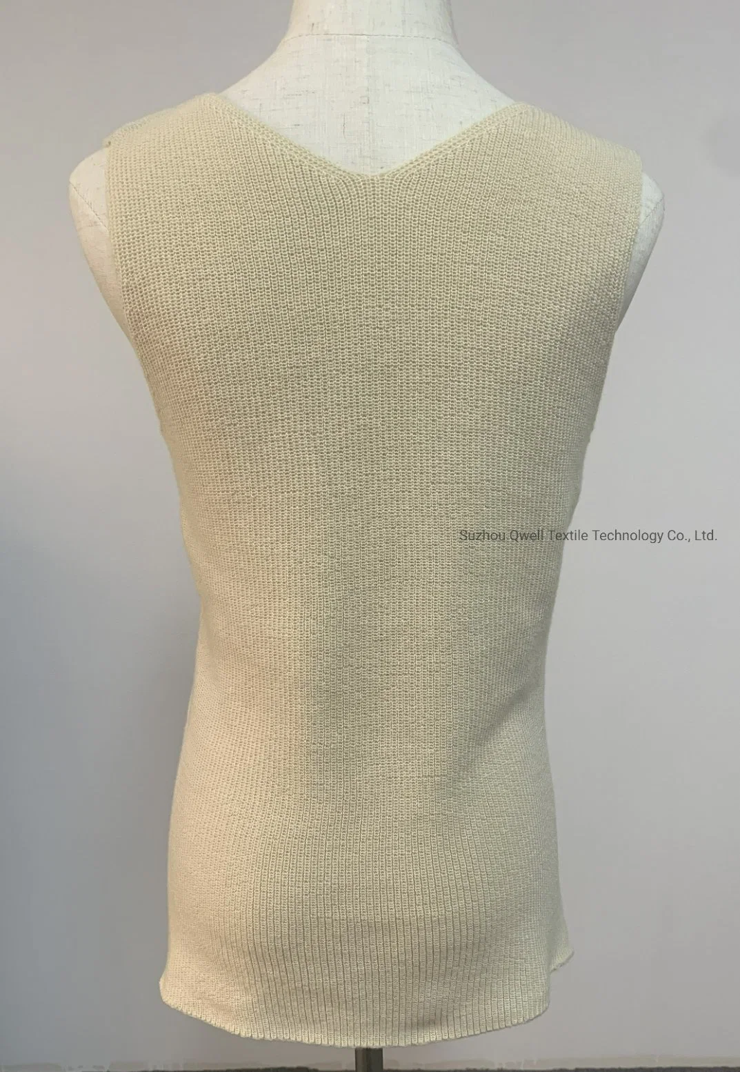 Weiche Qualität Sexy Frauen gestrickt Baumwolle Nylon Tank Top Unterteil Ärmelloses Pullover