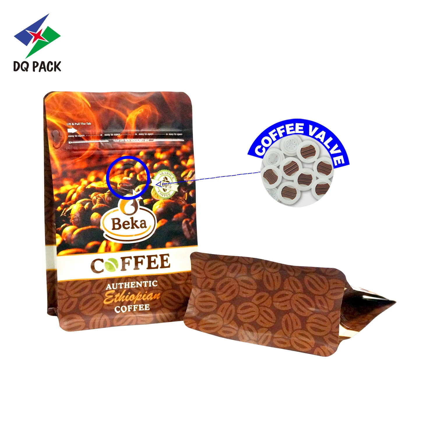 Coffee Bag Customized Printing Flexible Food Packing Bag Side Gusset Bag Packaging for Coffee Food Mylar Bag Packaging Bag Flat Bottom Bag Stand up Zipper Pouch