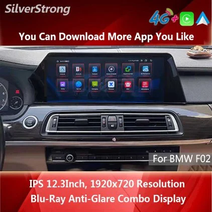 12.3 Inch Android 13 Car Radio Monitor for BMW 7 Series F01 F02 Cic Nbt 2006-2015 Multimedia Player GPS Navi Bt Carplay