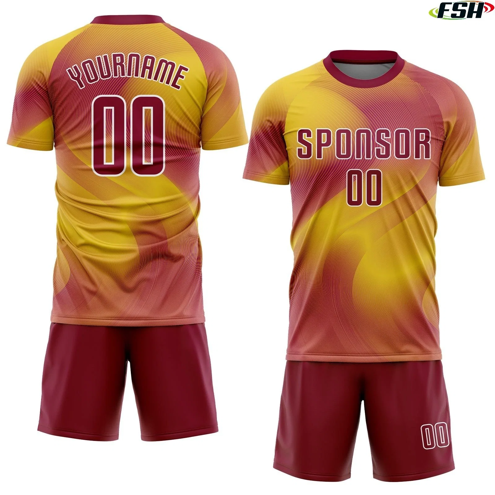 Custom Soccer Wear Football Shirts Uniform Kit Set Soccer Jerseys Football Wear