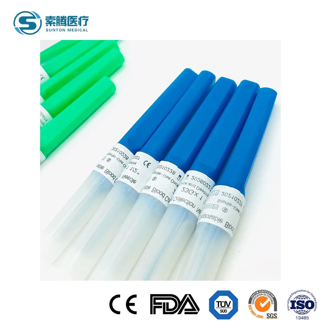 Sunton Medical Plastic Safety Blood Collection Needle China Butterfly Blood Collection Needle Manufacturing Medical Grade PVC Material Blood Collection Needles