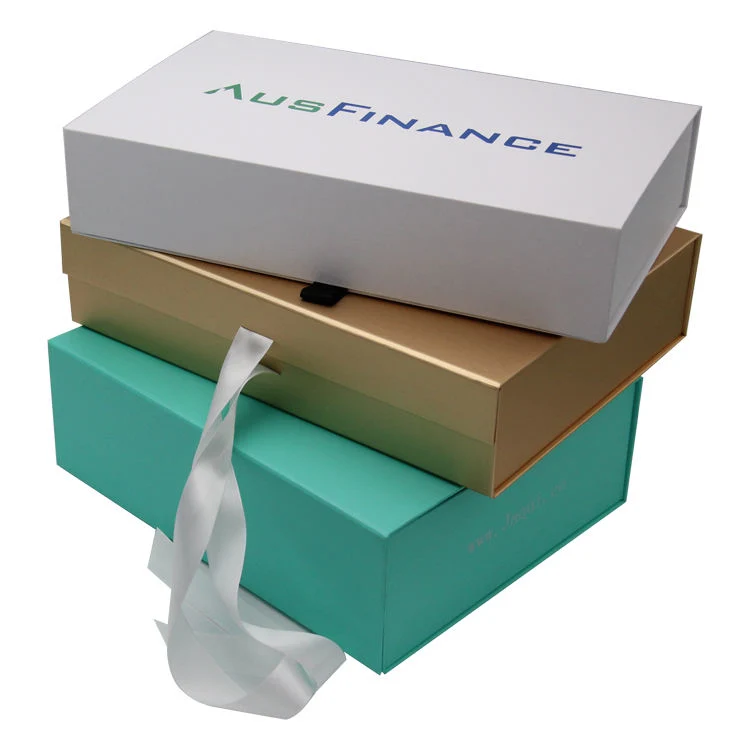 Логотип на заказ Малый Девы Продукты с вкладышем Белый Жесткая Магнитный Одежда Подарочные коробки для упаковки