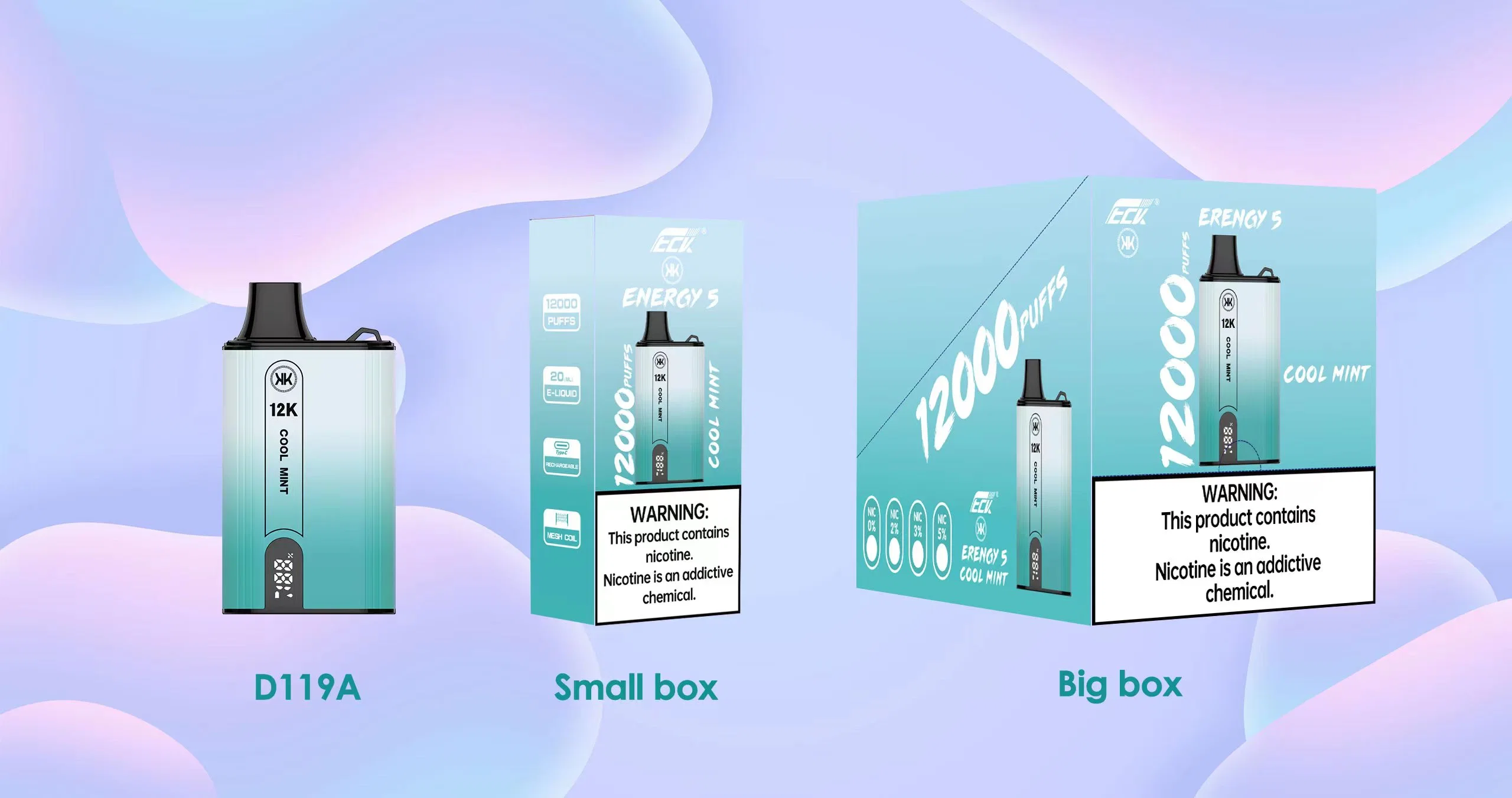 Factory Supply Wholesale/Supplier Kk Energy 12000 Puffs 3% Mini Ecig Puff Bar 8000 Puffs Vape