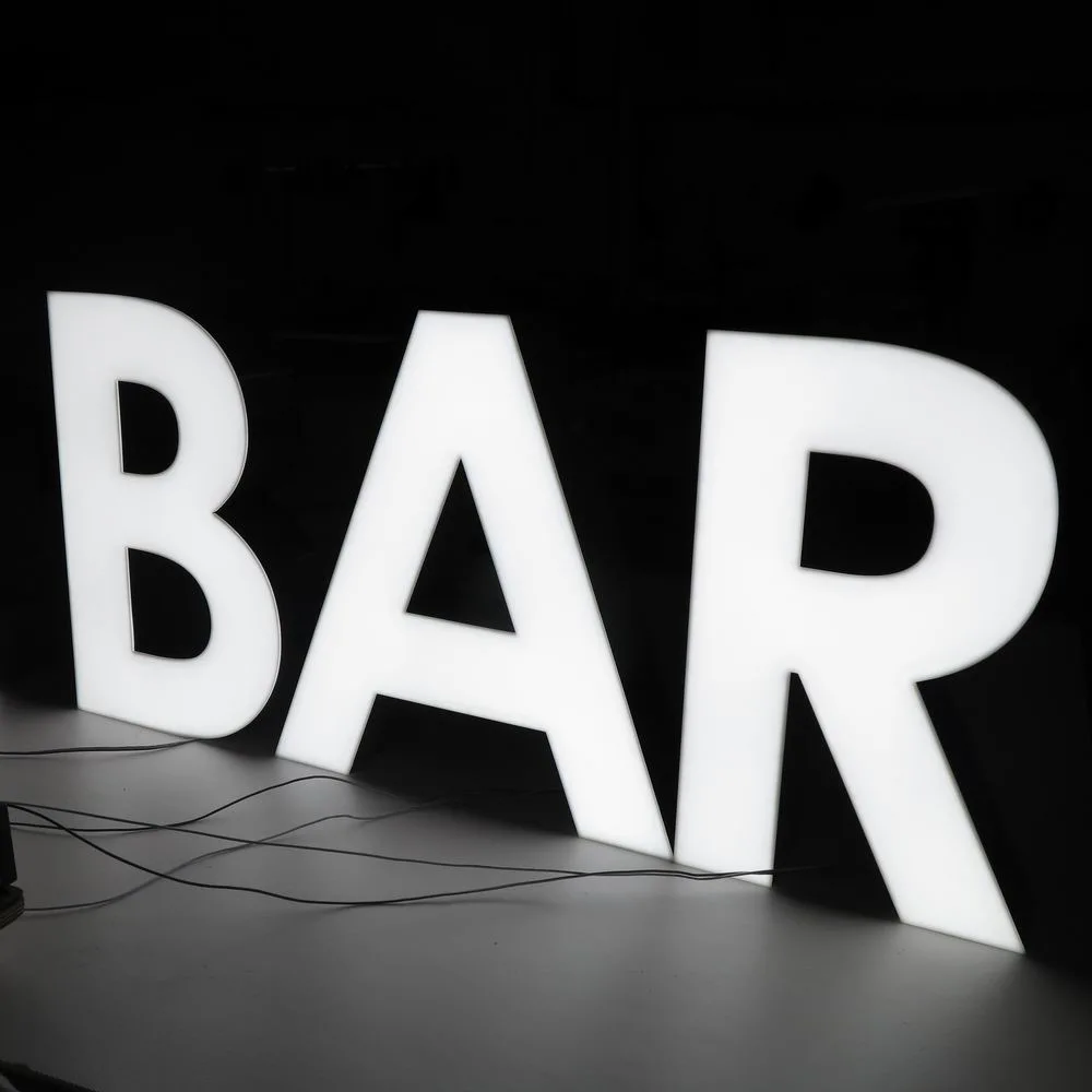 Custom Personalized Commercial Wall Advertising LED Sign Letters for Bar