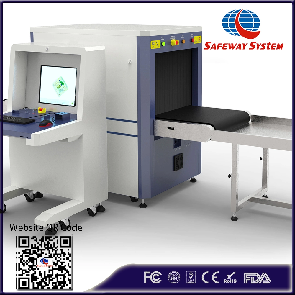 O Aeroporto de 6550 Segurança de cabine bagagem de raios X Scanner para digitalização de encomendas e de bagagem e triagem com marcação, FDA aprovou o preço de atacado direto da China