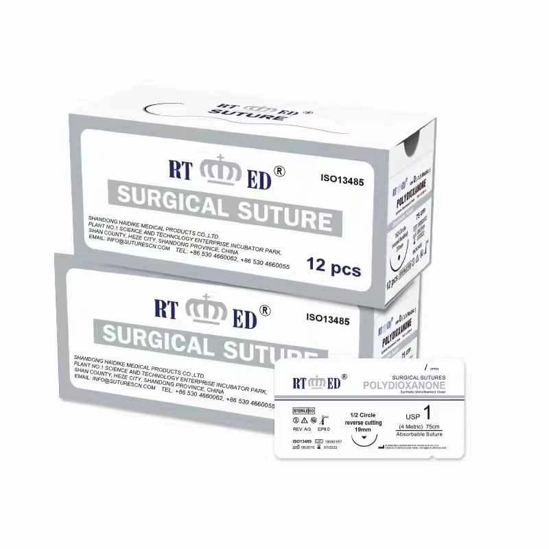 Rtmed Pdo/Pds Surgical Sutures with Needle Manufacture