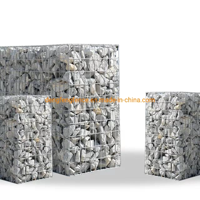 Excelente calidad Hierro soldado gabion Caja 4m*1m*1m pared de retención