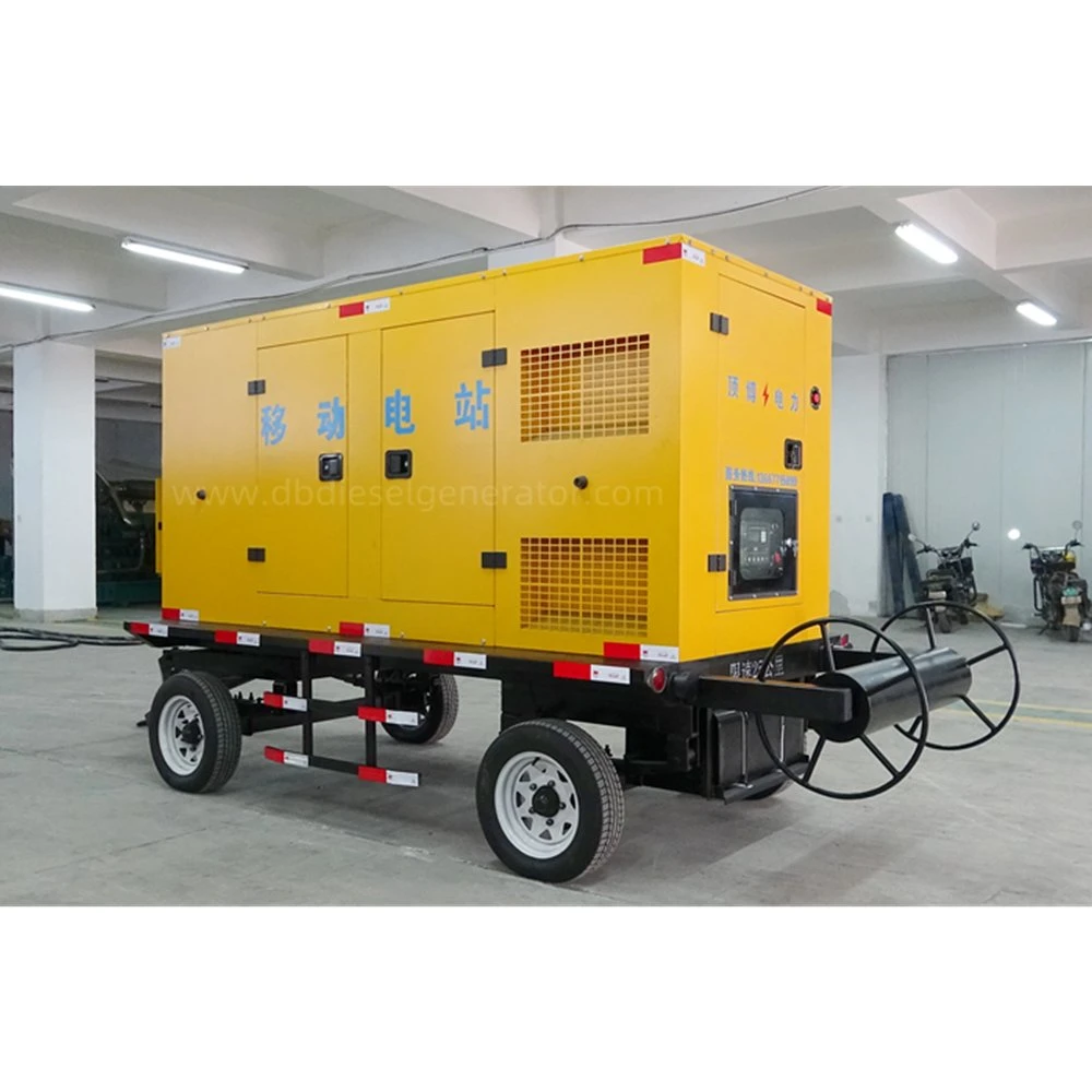 Best Price Power Generation 100kw 125kVA Yuchai Quiet Portable Generator Trailer Generator Set