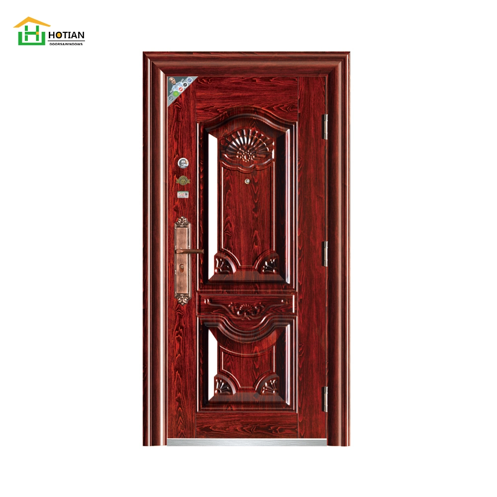 Contemporary High quality/High cost performance  Steel Main Security Home Double Door