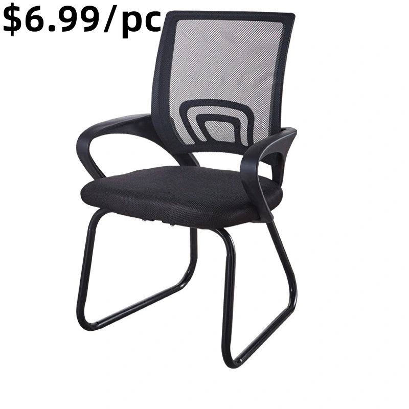 Elegant Moveable Conference Steel Leather Headrest Armrest Executive Office Chair