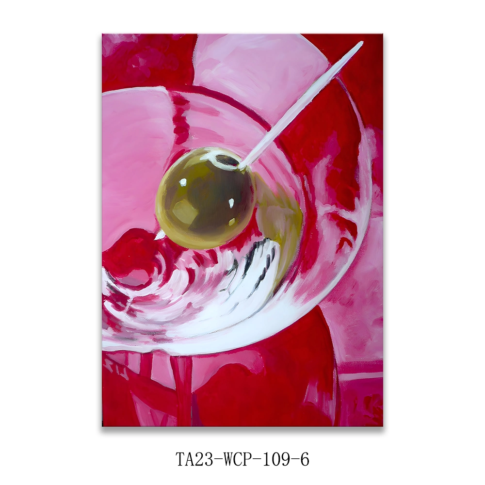 Abstract Glass Wine Print Canvas Art Digital Printed Wall Art Modern Wall Art Picture for Living Room Decoration