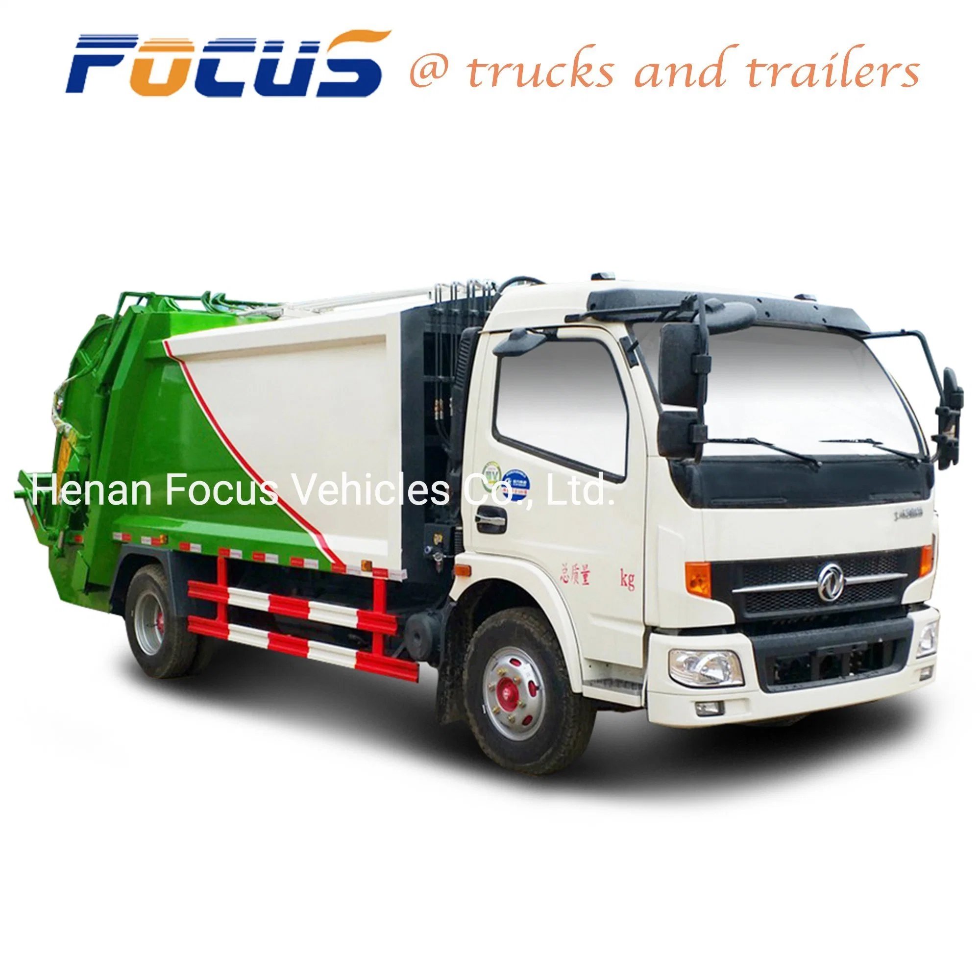 DFAC 6X4 3 Axles 10 Wheels Rear Loading Trash Compactor Garbage Truck for Loading Rubbish