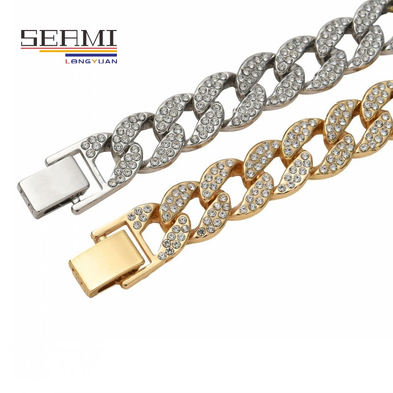 Hip Hop Jewelry18K Gold Plated Cuban Link Chain Necklace for Men