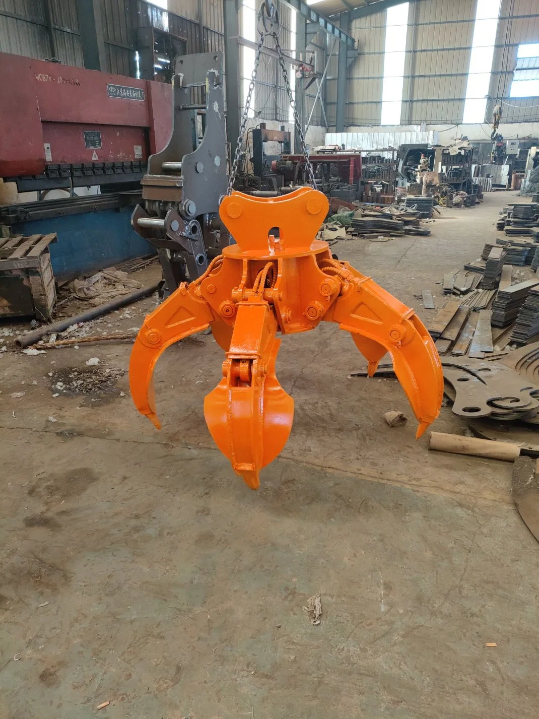 Zswd 6-26t cilindro horizontal Grapple de troncos no rotables 5 mordazas