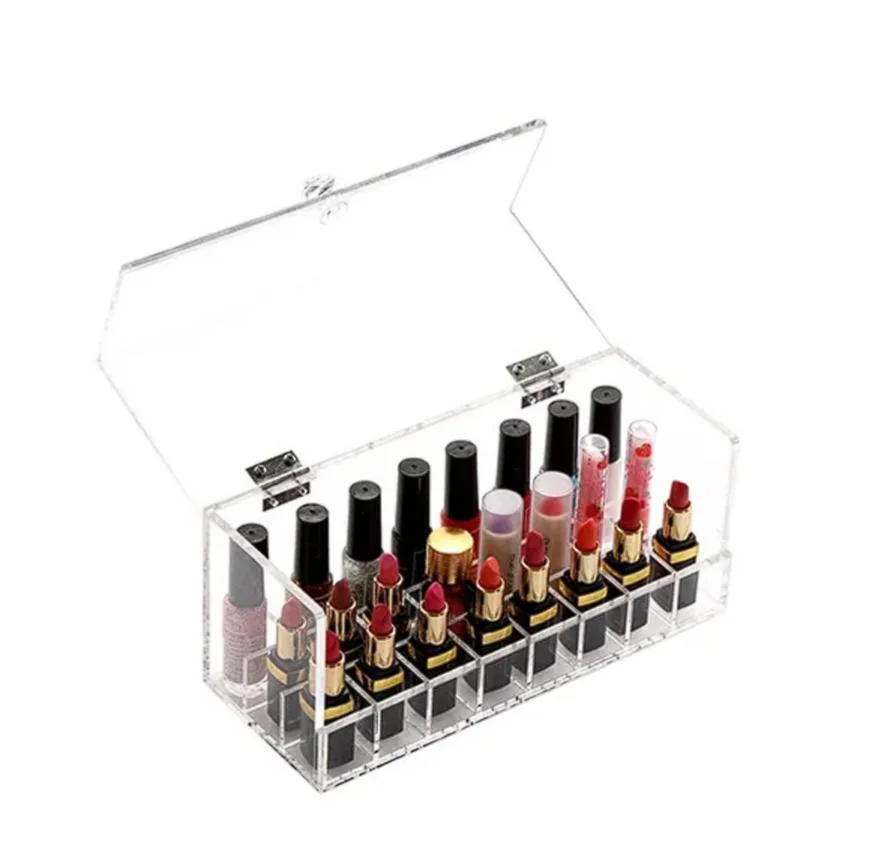 Countertop Cosmetic Organizer 24 Holder Custom Acrylic Display