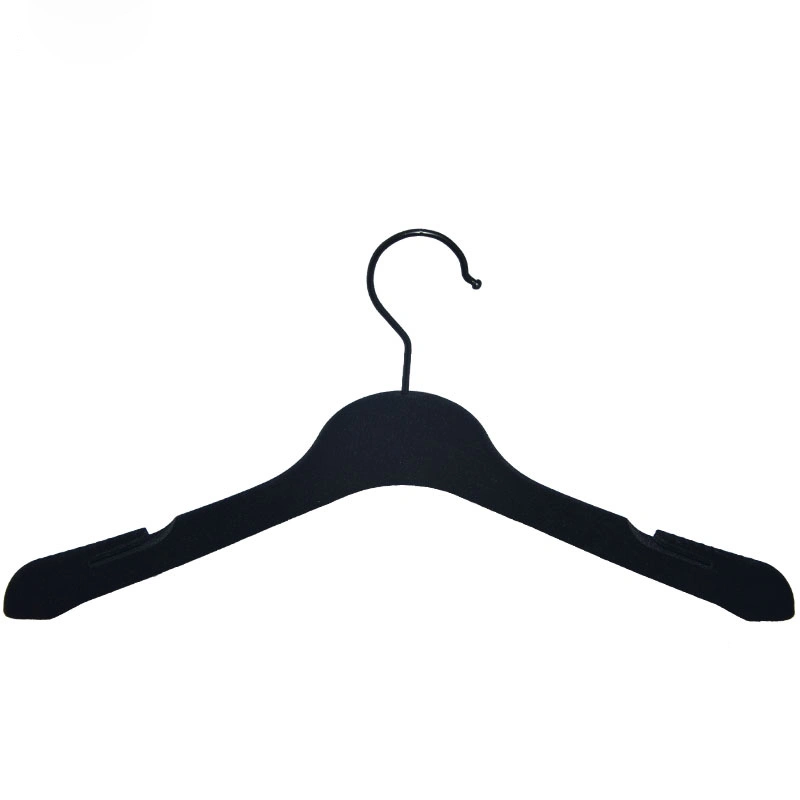 Ladies Wedding Dress Velvet Flocking Hangers Custom Logo