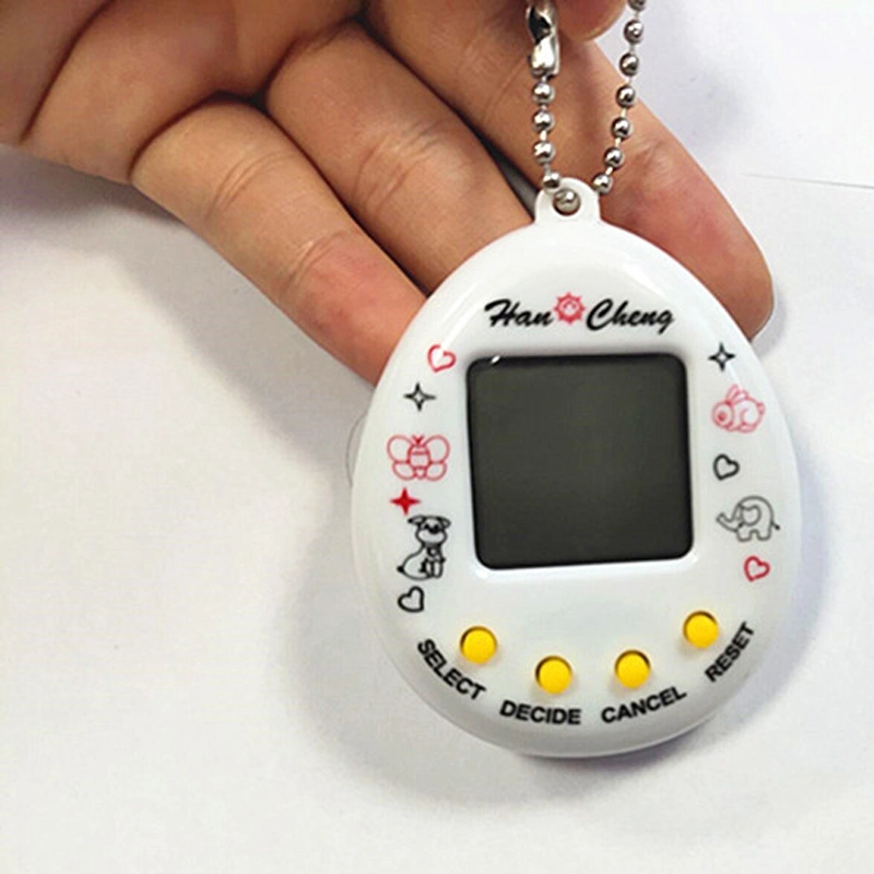 Electronic Keychain Game Keyring Nostalgic Retro Handheld Electronic Game Machine Tamagotchi Digital Pet