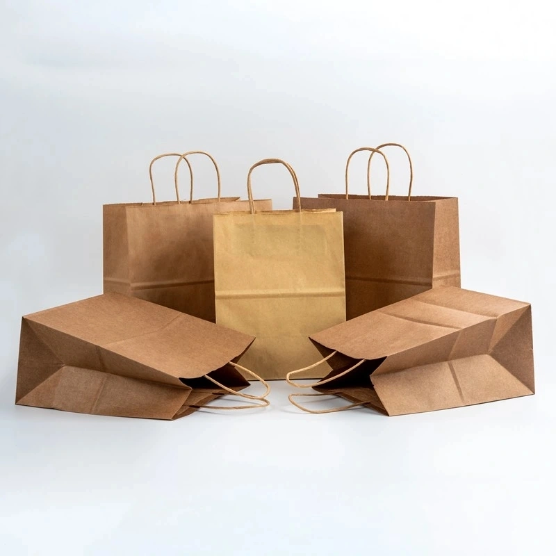 Wholesale/Supplier Custom Packaging Craft Brown Kraft Paper Shopping Bag