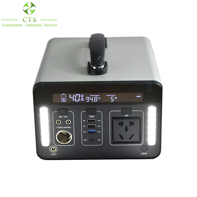 Batería DC de la estación de alimentación portátil 1000W 110V 220V LiFePO4 AC USB para Home Camping coches Jump