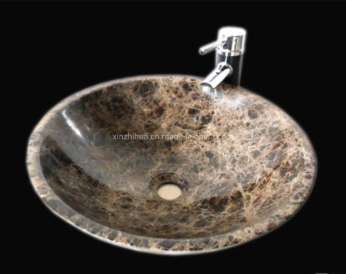 Brown Emperador Marble Oval/Round/Square Bathroom/Kitchen/Washroom/Restroom/Toilet Vessel Sink Bowl Basin