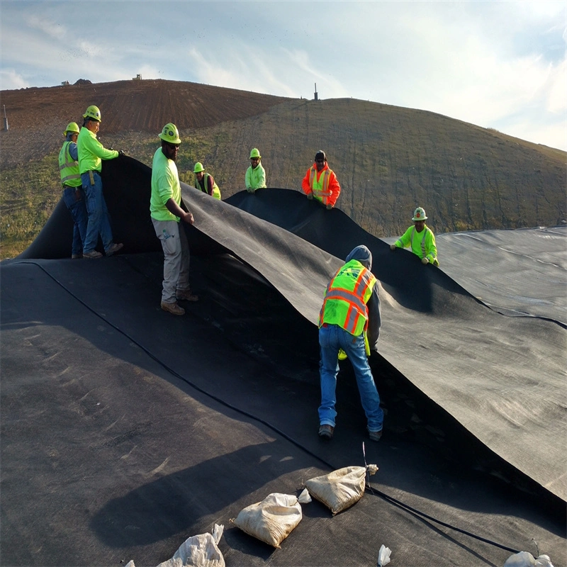 Impermeable Smooth HDPE Geomembrane for Fish/Shrimp Farming Pond Liner