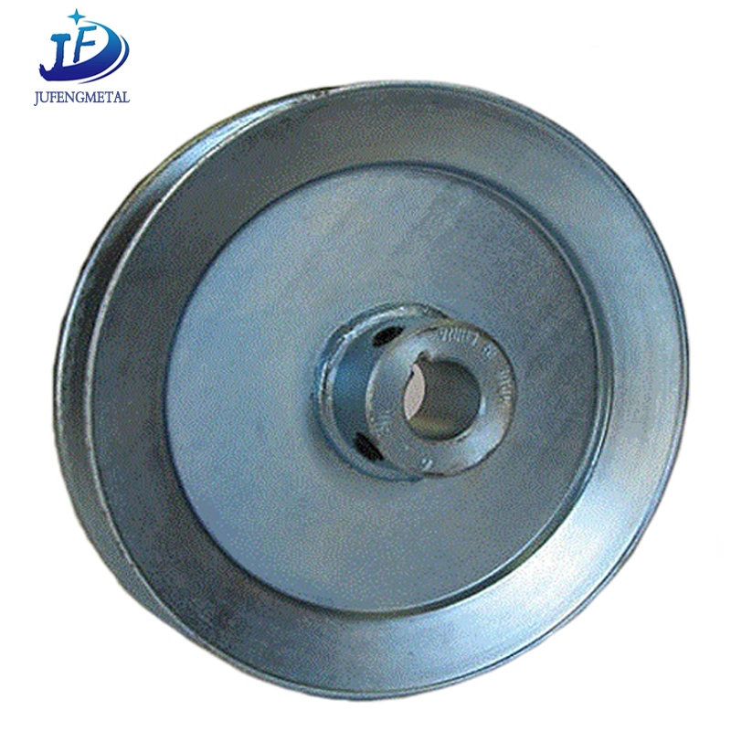 OEM Sheet Metal Stamping Steel Wheel for Conveyor Belt