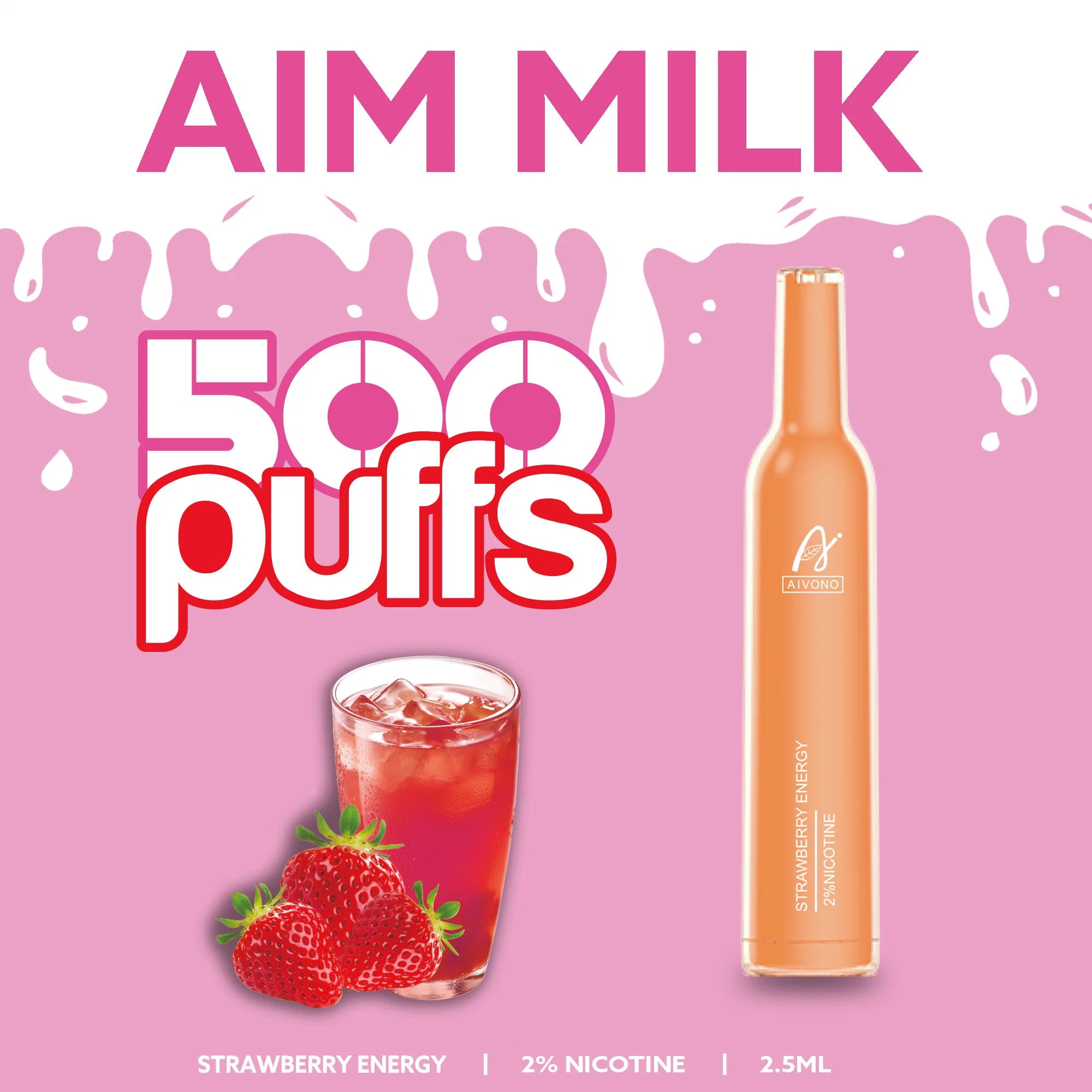 أيفونو جيد الجودة Best Sellers 500 Putff E Cigarette لا يمكن التخلص منه قلم القرود MILK