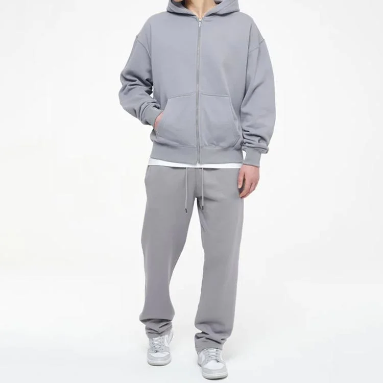 Худи и Sweatpants мужчин флис хлопок высокого качества пользовательского Tracksuit большого размера