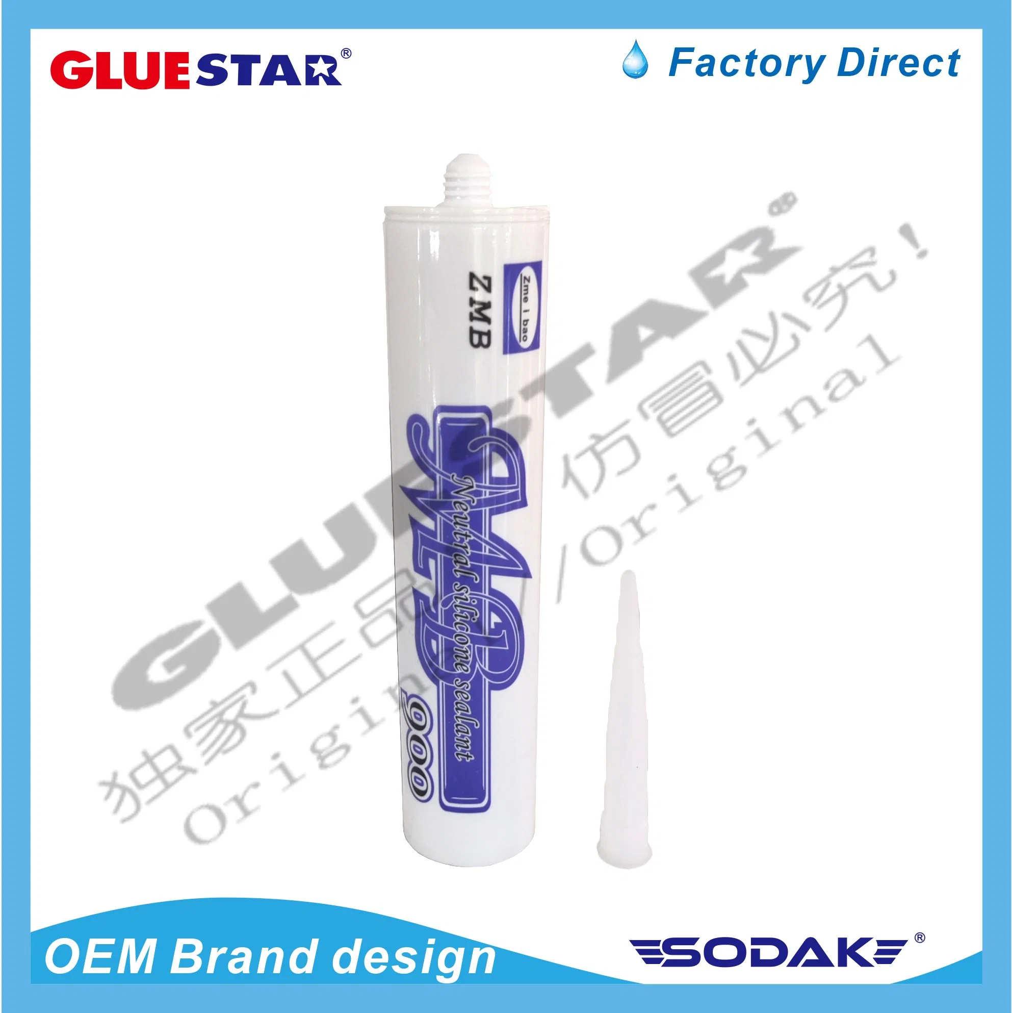 Quick Dry One Component Gp Structural/Acrylic/Neutral Glass Silicone Sealant Adhesive