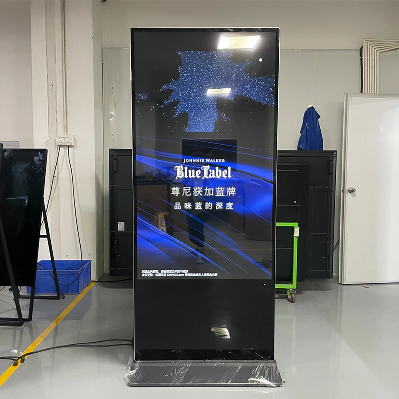 65-Zoll-Totem Kiosk für Bodenbezeichner in HD-Format für Innenräume LCD-Display mit Werbung