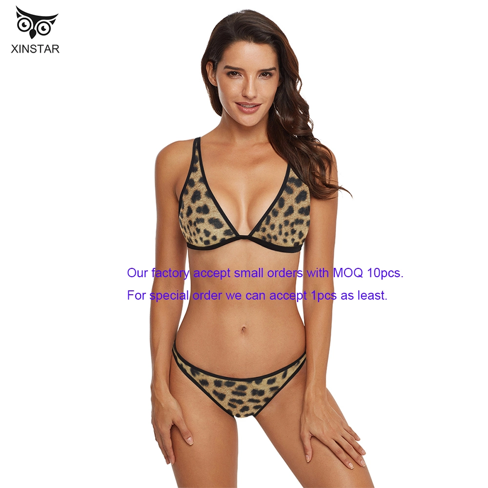 Factory Direct Sale Custom High Cut Two-Piece Swimsuits Fashion Show Sexy