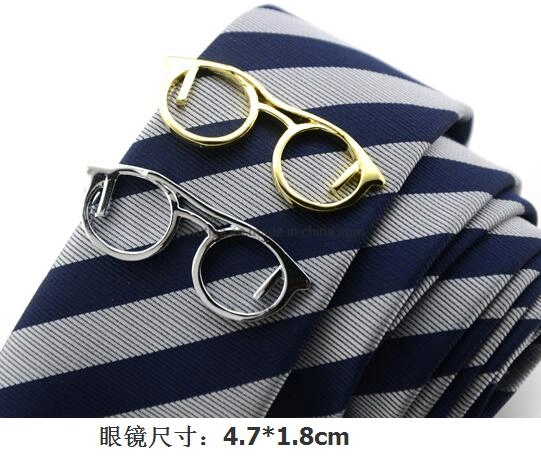 Fashion Custom Glass Metal Tie Clips with Promotion