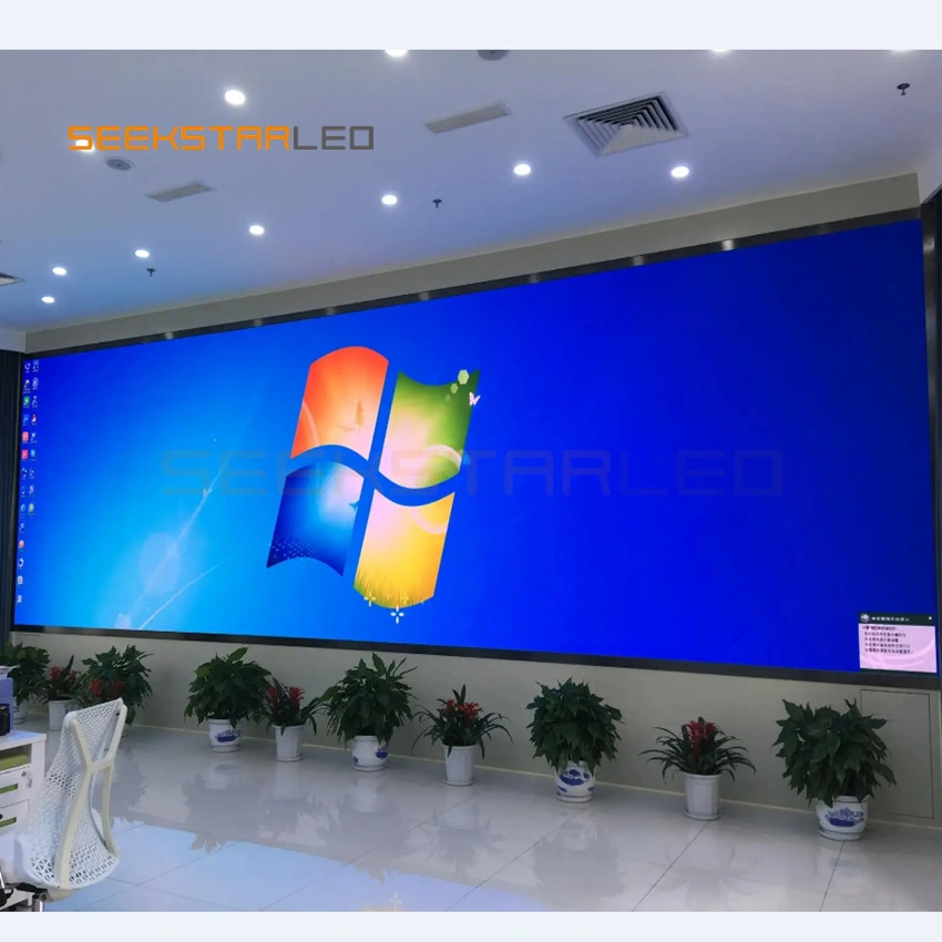 Monitor LED P1.86 de passo de pixel pequeno para interior para a estação de TV E utilização em sala de estúdio Vídeo em painel de ecrã LED HD interior Ecrã de parede