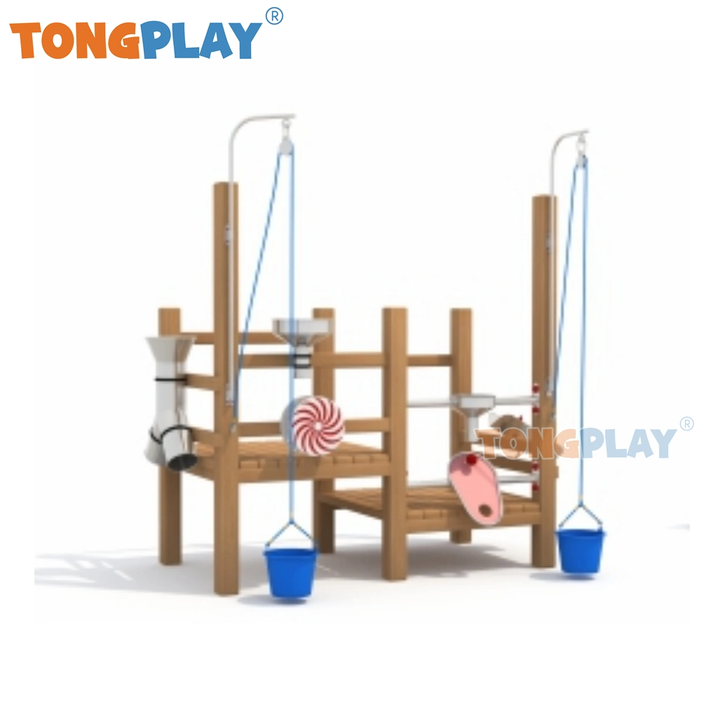 Tongplay Kids Outdoor Play Set Wood Playground Games Fitness Training Equipamento para diversão