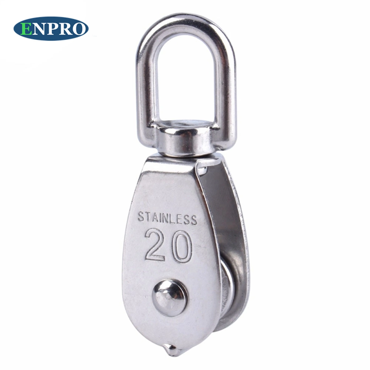 304 Stainless Steel Single Wheel Swivel Pulley Wire Rope Block