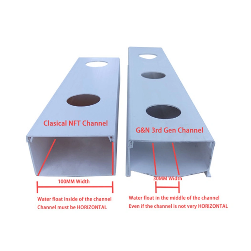 Manufacturer Hydroponic Tube Square PVC Tray Hydroponic PVC Pipe Channel for Commercial